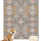 nunubaby Washable Pee Pads for Dogs, Stylish, Non-Slip and Leak-Proof Pee Pads. Reusable Potty Pads for Dogs for Crates and Floors.(Brown/Multi, 31" x36")