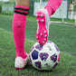 brooman Kids Firm Ground Soccer Cleats Girls Football Cleats with Shin Guards and Soccer Socks