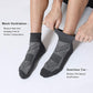 CelerSport 6 Pack Men's Ankle Socks with Cushion, Sport Athletic Running Socks