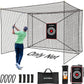 Storgem Golf Batting Cage Net with Extra Striking Net, Net Only, Heavy Duty Golf Hitting Practice Net, Backyard Batting Cage for Sports Training