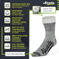 Alvada Merino Wool Hiking Socks Thermal Warm Crew Winter Boot Sock For Men & Women 3 Pairs