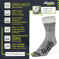 Alvada Merino Wool Hiking Socks Thermal Warm Crew Winter Boot Sock For Men & Women 3 Pairs