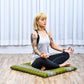 Leewadee Zabuton Seating Cushion – Square Floor Seat for Meditation Exercises, Light Yoga Mat Filled with Kapok