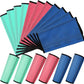 Jexine 12 Fly Boots for Horse Set of 12 Loose Breathable Mesh Horse Fly Sheets Protective Horse Leg Wraps Leggings for Preventing Flies and Mosquitoes Bites (Blue, Green,Red)