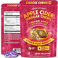 Apple Cider Vinegar Chews Better Than Apple Cider Gummies - Bloating Relief for Women and Men, 500mg Organic ACV with Prebiotics & Postbiotics, Low Sugar, Caramel Flavor, 30 Count