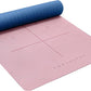 Heathyoga Eco Friendly Non Slip Yoga Mat, Body Alignment System, SGS Certified TPE Material - Textured Non Slip Surface and Optimal Cushioning,72"x 26" Thickness 1/4"