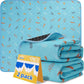 Sunheir Washable Pee Pads for Dogs - 2-Pack Thick Heavy-Absorbency Reusable Pee Pads Prevent Leakage Non-Slip, Waterproof Pet Training Pads for Puppy Playpen, Crate, Whelping Box, Potty Training, Blue