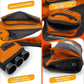 SUNYA Archery Hip Quiver for Arrows. Includes 3 Tubes Arrow Holder, Accessories Pockets and Waist Belt. Fit for Compound and Recurve Bow Practice.