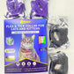 4 Pack Flea Collar for Cats 32 Months Prevention, Waterproof Natural Treatment Collar Adjustable for All Breeds and Size(Black & Purple)