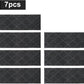 COSY HOMEER Edging Stair Treads Non-Slip Carpet Mat 28inX9in Indoor Stair Runners for Wooden Steps, Edging Stair Rugs for Kids and Dogs, 100% Polyester TPE Backing (7pc, Black,)