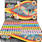 JOYIN 180 PCS Washable Sidewalk Chalks Set in 20 Colors Non-Toxic Jumbo Chalk for Outdoor Art Play, Painting on Chalkboard, Blackboard and Playground