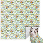 27.6" Large Cat Grooming Wrap, Cat Grooming Supplies, Cat Wrap for Cutting Nails, Self-Adhesive Cat Grooming Bag for Cats Within 15lbs Cat Restraint for Nail Clipping, Medicine Taking(Green)