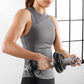Amazon Basics Adjustable Dumbbell Hand Weight Set, 38 pound, Black