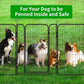 Dog Playpen Outdoor Extra Wide 24 Panels Heavy Duty Dog Fence 40" Height Anti-Rust with Doors Portable for RV Camping Yard, Total 63FT, 316 Sq.ft, Snowy Black