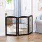 Spirich Freestanding Wire Pet Gate for Dogs, 30 inches Tall Dog Gate for The Houes, Doorway, Stairs, Pet Puppy Safety Fence, 3 Panels