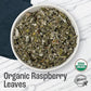 J Mac Botanicals, Organic Red Raspberry Leaf, Herbal tea (16 ounce bag 200+ cups) cut & sifted dried leaf