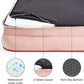 Bedsure Orthopedic Dog Beds Large Sized Dog - Washable Large Dog Cat Bed Waterproof, Comfort Dogs Couch Sofa with Washable Removable Cover, Pet Bed with Nonskid Bottom, Pink, 35"