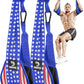 DMoose Fitness Hanging Ab Straps for Pull Up Bar & Core Strength Training - Soft Padded Exercise Straps for Ab Swing & Leg Raises, Hang Bar Strap with 2 Steel Carabiners - Abs Equipment for Home & Gym