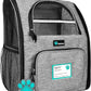 PetAmi Dog Backpack Carrier for Small Large Cat, Pet, Puppy, Ventilated Pet Hiking Backpack Travel Bag, Airline Approved Cat Backpack Carrier, Camping Biking Dog Bag Up to 18lbs Pet, Grey