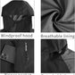 TEZO Mens Rain Jacket Waterproof with Hooded Hiking Coat Lightweight Windbreaker