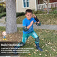 Soft-Style Kids Knee and Elbow Pads with Bike Gloves, Flexible Impact-Resistant Gear for Ages 2-11, Designed for Balance Bikes, Roller-Skating, and Skateboarding