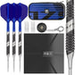 TARGET Darts 975 Ultra Marine 97.5% Tungsten Steel Tip Darts Set - Swiss Point Darts with K-Flex Integrated Flight and Shaft – Includes Dart Takoma Wallet, SP Tool, Dart Tips