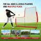 Yes4All Portable L-Screen Baseball 7x7ft with 2 Baseballs, Rubber Wheels - L Screen Baseball for Batting Cage, Protective Pitching Screen Net Double Layers, Carry Bag Included