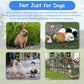 Dog Playpen, Outdoor Dog Fence, 8 Panels, 40" H Dog Pen for Medium/Small Dogs, Heavy Duty Metal Pet Fence with Gate, Portable Dog Fence for RV Camping and Yard (Black)