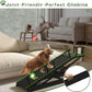 6 Level Height Adjustable Dog Ramp for Bed, Couch 65" Foldable Pet Ramp with Non-Slip Mat，DIY Glow Strips & Rest Platform Heavy Duty Dog Stairs for Large Dogs up to 200Lbs ，Black
