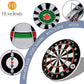 Dart Board, Dart Game Set with 6 Metal Darts and Double-Sided Flocking Dartboard (18 Inches)