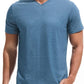 VEIISAR Premium V Neck T Shirts for Men - Modern Fitted Tees Vneck Undershirts