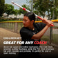 PowerNet Combo PVC/Click Stick Softball & Baseball Swing Trainer, Interchangeable Baseball Hitting Trainer, PVC Training Bat for Drills, Bat Speed Training Equipment