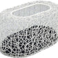 D+GARDEN Fun Stackable White Cat Condo for Indoor Cats - Interactive Play Rattan Modern Cat House for Indoor Cats Kitty, Pet Friendly Top/Side House Entry, Cat Bed Enclosed