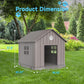 DRATO Dog House Indoor Outdoor for Small to Large Sized Dogs Indoor Outdoor Doghouse Puppy Shelter with Elevated Floor, Easy to Assemble (Light Brown, 38Inch(37.8 * 40.87 * 38.82))
