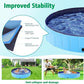 Yaheetech Foldable Dog Pet Bath Pool Hard Plastic Doggy Duck Swimming Pool Collapsible PVC Outdoor Bathing Tub Dog Pools for Large Medium Small Dogs XXXL