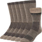 Alvada Merino Wool Hiking Socks Thermal Warm Crew Winter Boot Sock For Men & Women 3 Pairs