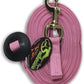 Southwestern Equine Lunge Line for Horses Cotton Horse Lunge Line with Bolt Snap & Rubber Stop (Pink, 24')