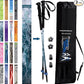 York Nordic Hiking & Walking Poles - Cushion Foam Grips w/Nordic Strap - Lightweight, Adjustable, and Great for Balance -2 Pieces w/Flip Locks, and Travel Bag - Heights 5'4"-6'2"