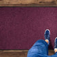 WaterHog Diamond | Commercial-Grade Entrance Mat with Rubber Border – Indoor/Outdoor, Quick Drying, Stain Resistant Door Mat (Bordeaux, 4' x 12')
