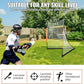 VEVOR Portable Lacrosse Goal - Complete Training Accessory Set with Extended Coverage for Youth and Adults