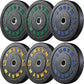 2 Inch Bumper Plates，10-500lbs，Barbell Rubber Olympic Weight Plates Set for Home Gym, Strength Training & Weight Lifting, Multiple Options Colors