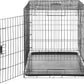 Amazon Basics Durable, Foldable Metal Wire Dog Crate with Tray, Single Door, 42 x 28 x 30 in, Black