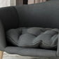 Christopher Knight Home Elroy Orthopedic Dog Bed, Elevated Dog Sofa Bed for Small Dog, Supportive Foam Pet Couch Bed with Wooden Legs, Modern Pet Sofa Bed, Dark Gray