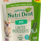 Nylabone Nutri Dent Dog Dental Chews - Natural Dog Teeth Cleaning & Breath Freshener - Dental Treats for Dogs - Fresh Breath Flavor, Mini (160 Count)