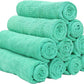 Arkwright Microfiber Gym Towel - Pack of 12 - Super Soft, Quick Dry Workout Sweat Towels, 300 GSM Lightweight & Absorbent for Sports, Working Out, Yoga, and Spa, 16 x 27 in, Green