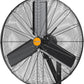 24 inch Outdoor Oscillating Wall Mounted Fan, High Velocity IPX4 Waterproof 7600 CFM Industrial Metal Wall Fan, 2 Speed, Adjustable Tilt, for Greenhouse, Patio, Garage, Workshop