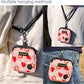 Dog Treat Pouch for Pet Walking and Training with Clicker Poop Bags Small Fanny Zipper Pack Holder for Puppy Snack Dispenser Kit for Leash and Outdoor Use (Strawberry)