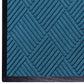 WaterHog Diamond | Commercial-Grade Entrance Mat with Rubber Border – Indoor/Outdoor, Quick Drying, Stain Resistant Door Mat (Medium Blue, 3' x 12')