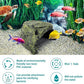 Reptile Rock Hide Cave - World 9.99 Mall Reptile Rock Hide Habitat Decoration|Natural,Non-Toxic, Made of Resin | Hideout for Small Lizards, Turtles, Reptiles, Amphibians,Fish