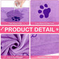 Chumia 8 Pcs Dog Towels for Drying Dogs Cats Pet Towels Bulk Puppy Microfiber Quick Drying Paw Bath Bathing Supplies Absorbent for Medium Pets(Sweet Color,18 x 28 Inch)